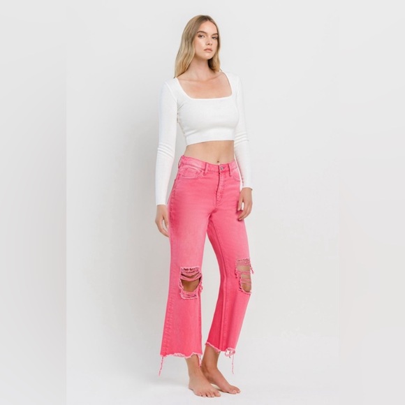 90’s Vintage Crop Flare Jeans - Picture 6 of 9